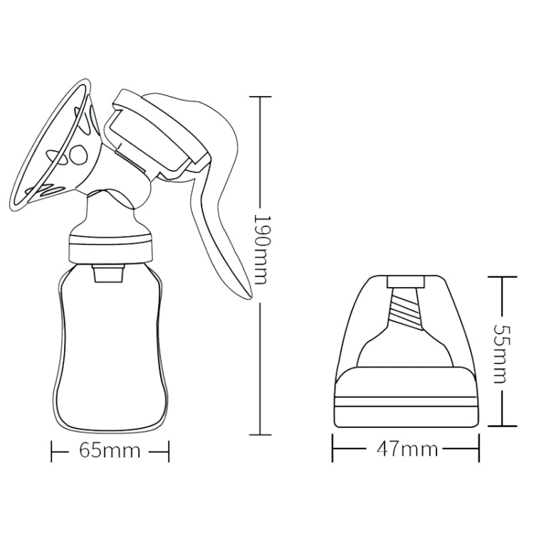 Adjustable Force Breast Pump 2 in 1 Manual Breast Pump Maternity