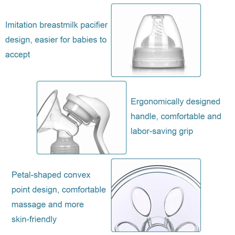 Adjustable Force Breast Pump 2 in 1 Manual Breast Pump Maternity