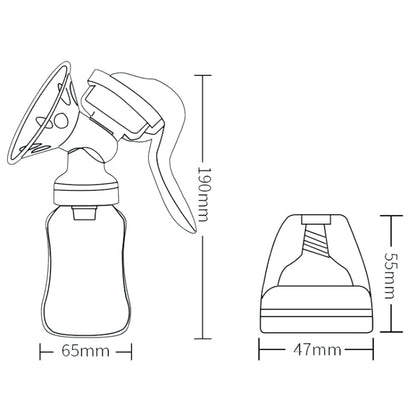 Adjustable Force Breast Pump 2 in 1 Manual Breast Pump Maternity